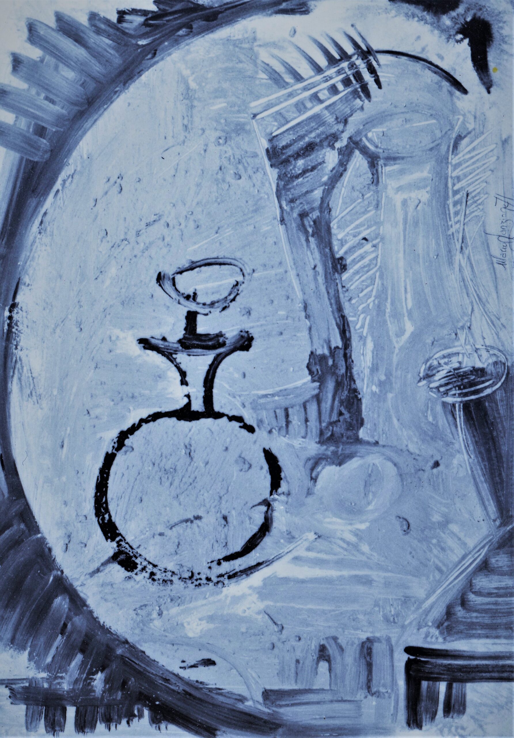 1971 - Natura morta - Gesso e acrilici su tela 80X60