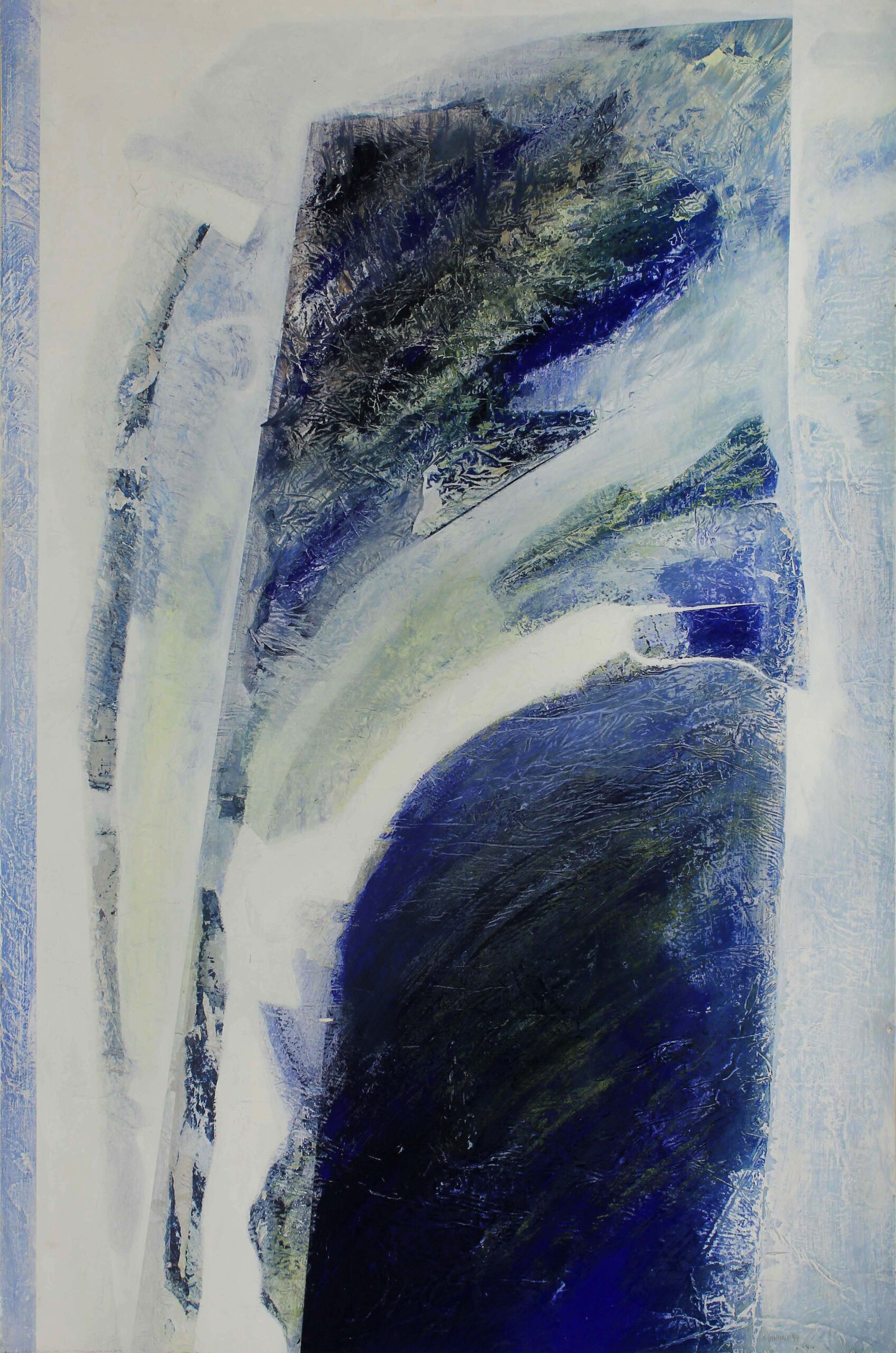1997 - La grande porta - carte e acrilici su tavola 150x100