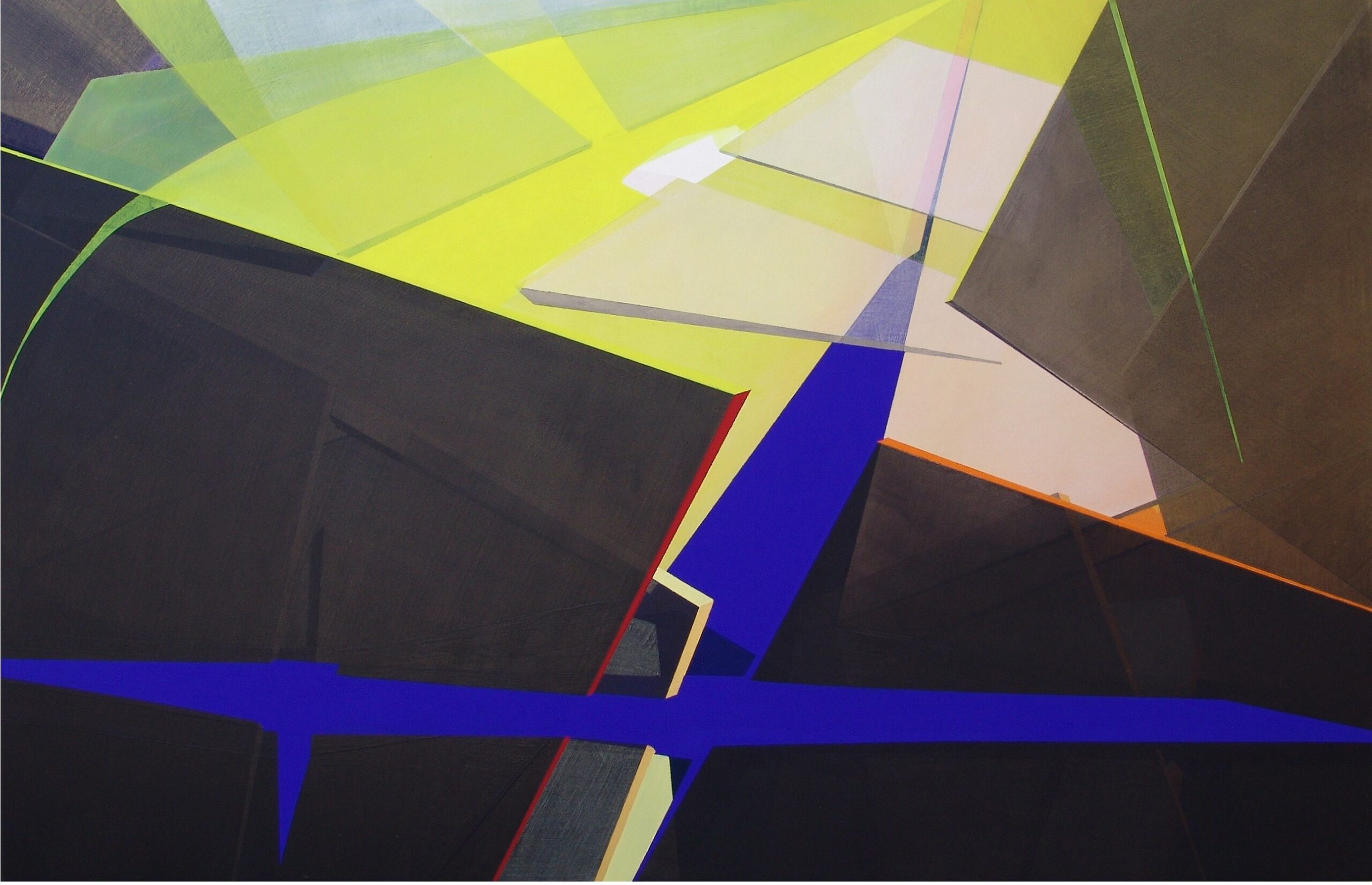 2005 - abissi di luce - acrilici su tela 100x150