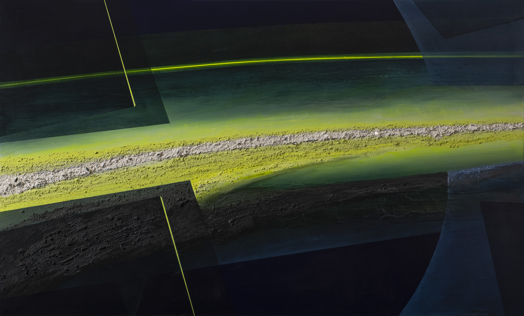 2012 Mario Lanzione - La Cometa - tecnica mista su tavola 90x150