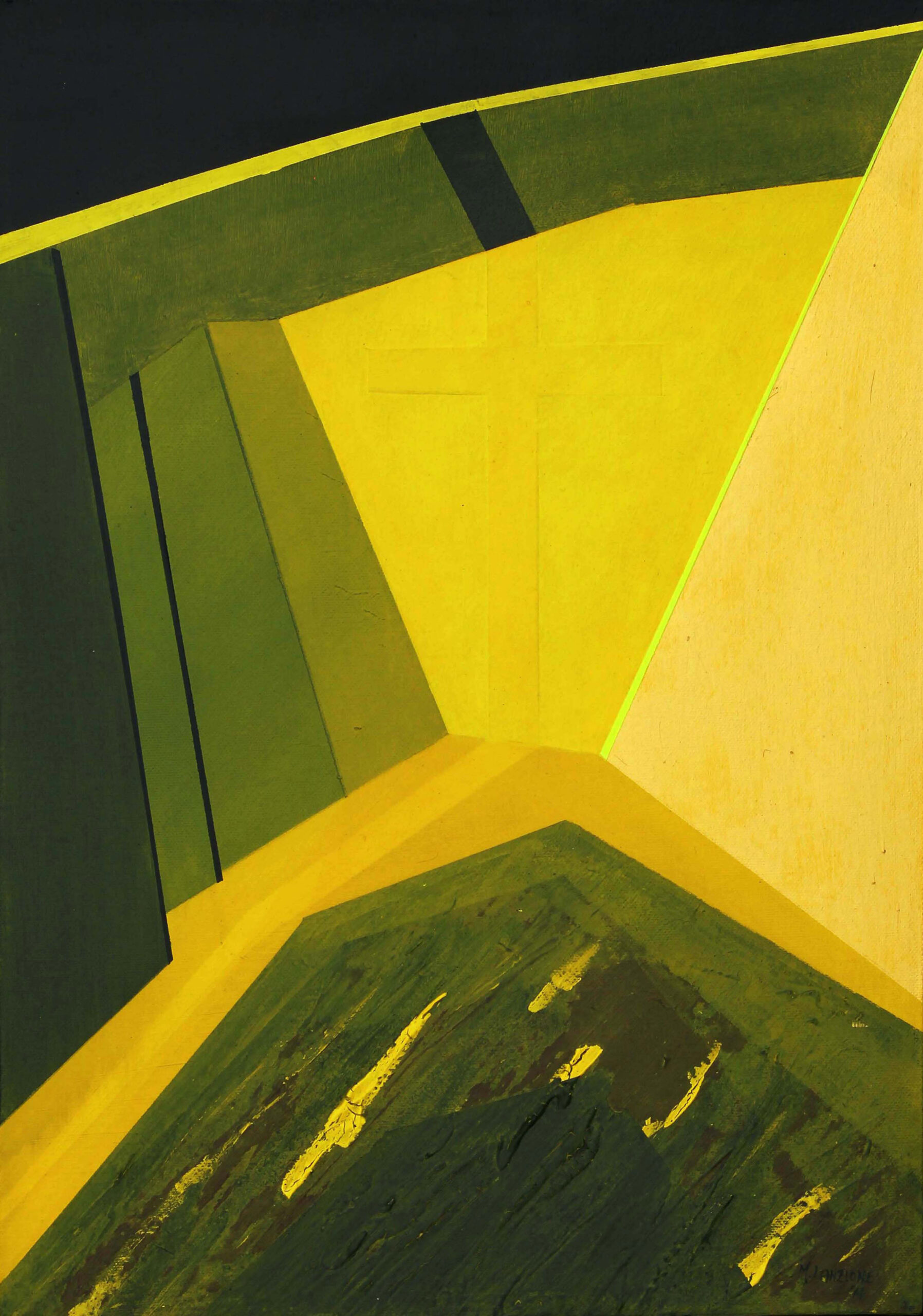 2014 - Presentazione al Tempio - acrilici e carte su tela 50x35