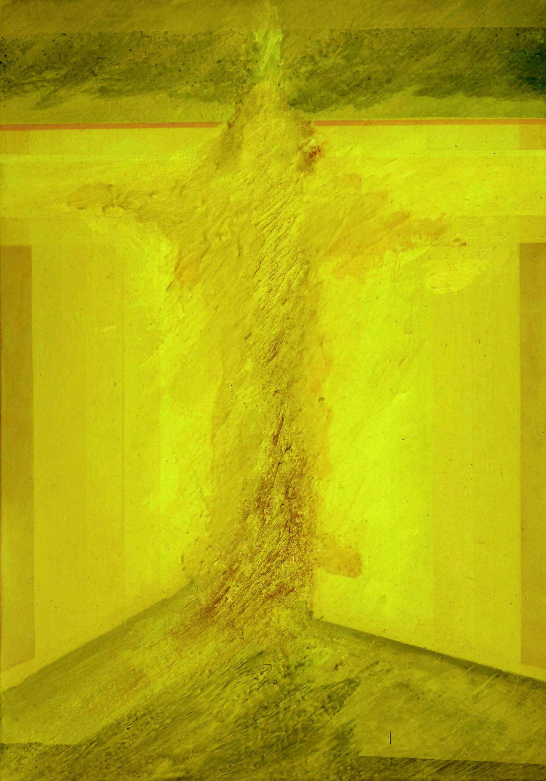 2014 - Trasfigurazione - acrilici e carte su tela 50x35 D)
